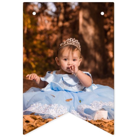 Machen Sie Ihre eigene Personalisierte Fotovorlage Wimpelkette (Dritte Fahne)