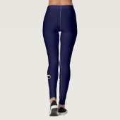 Machen Sie Ihre eigene Personalisierte Navy Blue C Leggings (Rückseite)