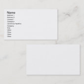 Machen Sie Ihre eigene Personalisierte Visitenkart Visitenkarte (Vorne/Hinten)