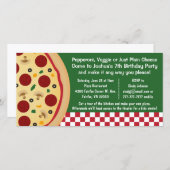 Machen Sie Ihre eigene Pizza Geburtstagsparty (Vorne/Hinten)