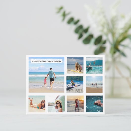 Machen Sie Ihre eigene Postkarte mit Ihren Fotos f (Stehend Vorderseite)