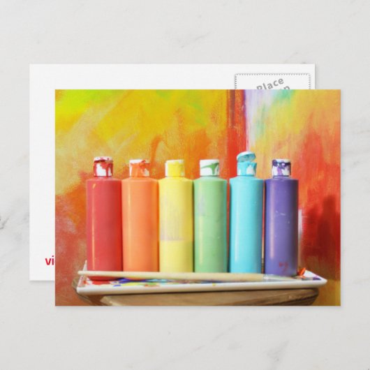 Machen Sie Ihre eigene Regenbogenfotografie Postkarte (Vorne/Hinten)