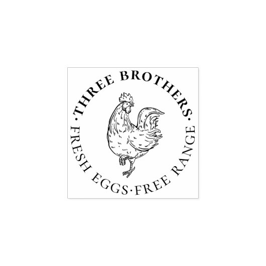 Machen Sie Ihre eigene rustikale Hühnereier-Briefm Gummistempel (Prägung)