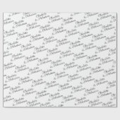 Machen Sie Ihre eigene Typografie personalisiert Geschenkpapier (Flach)