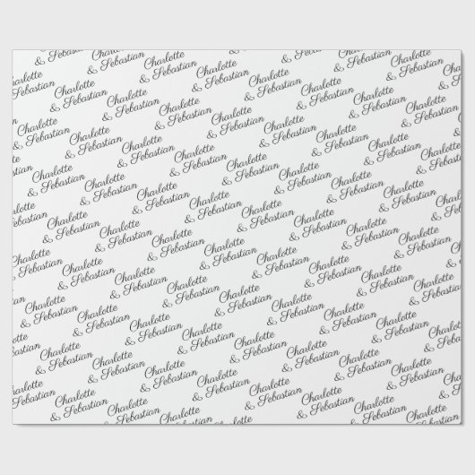 Machen Sie Ihre eigene Typografie personalisiert Geschenkpapier (Flach)