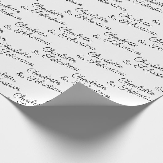 Machen Sie Ihre eigene Typografie personalisiert Geschenkpapier (Ecke)