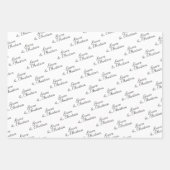 Machen Sie Ihre eigene Typografie personalisiert Geschenkpapier Set (Vorderseite 3)