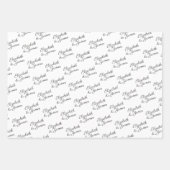 Machen Sie Ihre eigene Typografie personalisiert Geschenkpapier Set (Vorderseite 2)