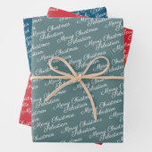 Machen Sie Ihre eigene Typografie personalisiert Geschenkpapier Set (Beispiel)