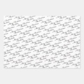 Machen Sie Ihre eigene Typografie personalisiert Geschenkpapier Set (Vorderseite 2)