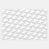 Machen Sie Ihre eigene Typografie personalisiert Geschenkpapier Set (Vorderseite)