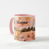 Machen Sie Ihre eigene Überschrift - Rosa Tasse (Vorderseite Links)