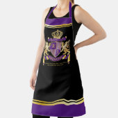 Machen Sie Ihre eigene Wappen Lila Gold Lion Emble Schürze (InSitu)