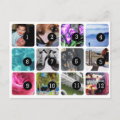 Machen Sie Ihre eigenen 12 Fotos Mailing Postkarte (Vorderseite)