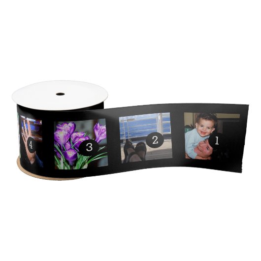 Machen Sie Ihre eigenen 9 Fotos + kundengerechte Satinband (Spule)