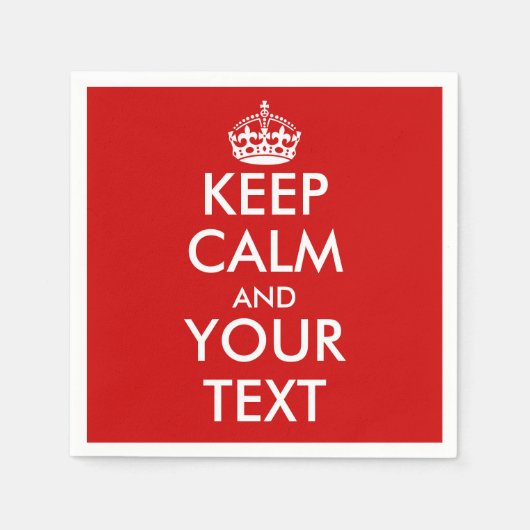 Machen Sie Ihre eigenen behalten, ruhigen Party-Se Serviette (Vorderseite)