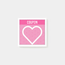 Machen Sie Ihre eigenen Coupons | Rosa Herzen