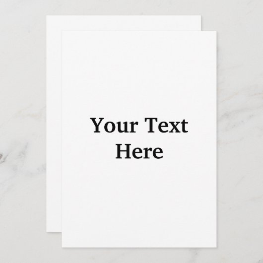 Machen Sie Ihre eigenen Einladungen (Vorne/Hinten)