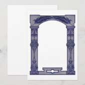 Machen Sie Ihre eigenen Einladungen - Greco Roman (Vorne/Hinten)