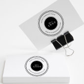 Machen Sie Ihre eigenen Firmenlogo-Firmeninformati Gummistempel