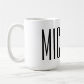 Machen Sie Ihre eigenen großen, personalisierten K Kaffeetasse (Links)
