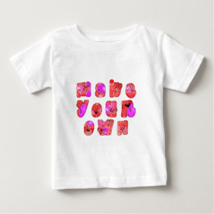 Machen Sie Ihre eigenen Herzen Baby T-shirt