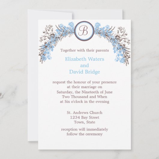 Machen Sie Ihre eigenen Hochzeitseinladungen Einladung (Vorderseite)