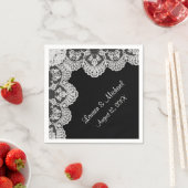 Machen Sie Ihre eigenen Imitate weiße Hochzeit. Serviette (Beispiel)