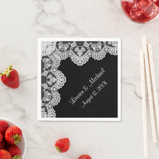 Machen Sie Ihre eigenen Imitate weiße Hochzeit. Serviette (Beispiel)