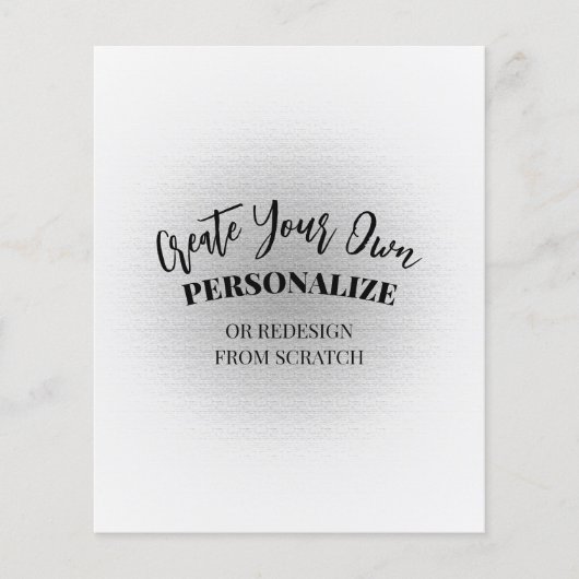 Machen Sie Ihre eigenen Maßstäbe Flyer (Vorne)