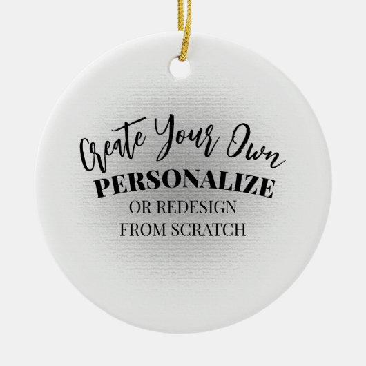 Machen Sie Ihre eigenen Maßstäbe Keramik Ornament (Vorne)