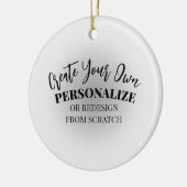 Machen Sie Ihre eigenen Maßstäbe Keramik Ornament (Links)