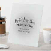 Machen Sie Ihre eigenen Maßstäbe Sockelschild (In Situ)