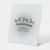 Machen Sie Ihre eigenen Maßstäbe Sockelschild (Vorderseite)