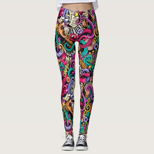 Machen Sie Ihre eigenen MUSIC 2 Pop Mode Leggings (Vorderseite)