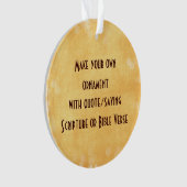 Machen Sie Ihre eigenen Ornamente mit Zitat oder S (Vorderseite)