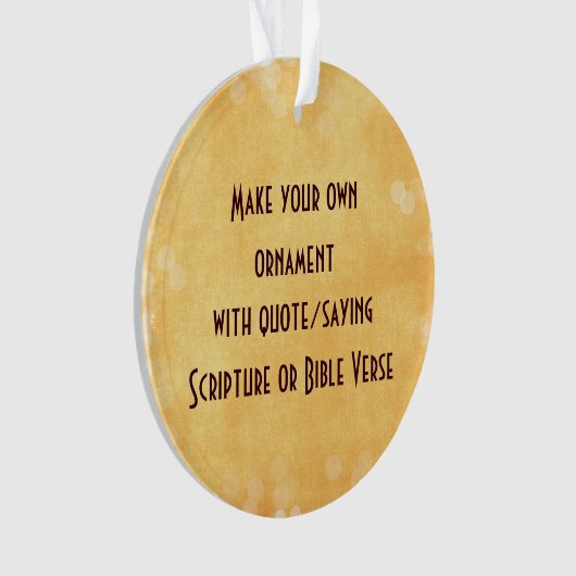 Machen Sie Ihre eigenen Ornamente mit Zitat oder S (Vorderseite)
