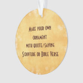 Machen Sie Ihre eigenen Ornamente mit Zitat oder S (Vorderseite)