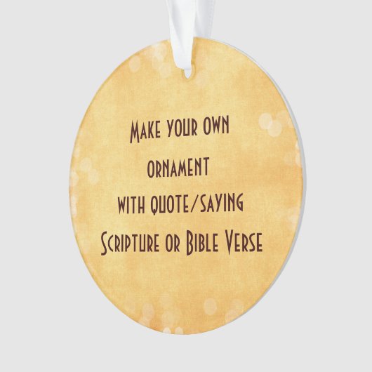 Machen Sie Ihre eigenen Ornamente mit Zitat oder S (Vorderseite)