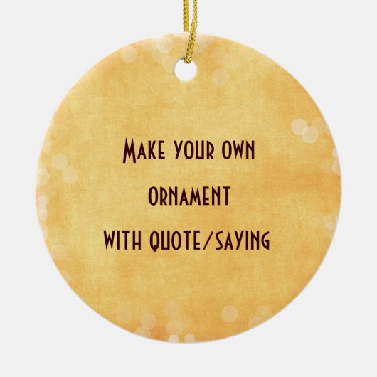 Machen Sie Ihre eigenen Ornamente mit Zitat oder S (Vorne)