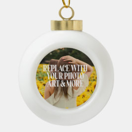 Machen Sie Ihre eigenen personalisiert Keramik Kugel-Ornament