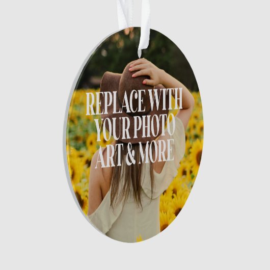 Machen Sie Ihre eigenen personalisiert Ornament (Vorderseite)