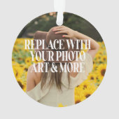 Machen Sie Ihre eigenen personalisiert Ornament (Rückseite)