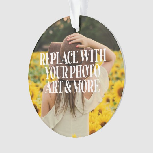 Machen Sie Ihre eigenen personalisiert Ornament (Vorderseite)