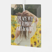 Machen Sie Ihre eigenen personalisiert Ornament Aus Glas (Vorderseite links)