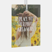 Machen Sie Ihre eigenen personalisiert Ornament Aus Glas (Vorderseite Rechts)