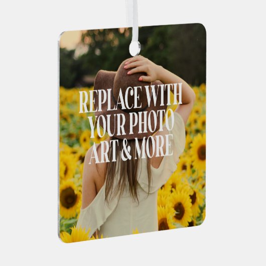 Machen Sie Ihre eigenen personalisiert Ornament Aus Metall (Vorderseite Rechts)