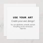 Machen Sie Ihre eigenen quadratischen Postkarten o (Vorne/Hinten)