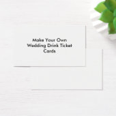 Machen Sie Ihre eigenen Trinkkarten für Hochzeiten (Schreibtisch)