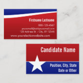 Machen Sie Ihre eigenen Visitenkarten - Bewerber Visitenkarte (Vorne/Hinten)